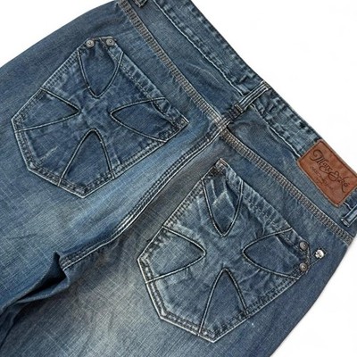 Vintage Marc Ecko Embroidered Bootcut Jeans Men s Size 34x32 Grunge Goth Y2K