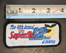 Vintage 2001 Exxon Superflo 12 Hours of Sebring Embroidered Patch