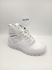 Reebok Club C Cleated Mid Women White Trainers Brand New with Box