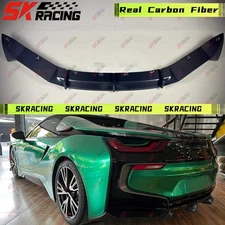 Fits BMW i8 14-20 Rear Bumper Diffuser Lip Forged/Carbon Fiber/Glossy Black FRP
