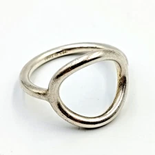 Vintage Silpada Karma Sterling Silver 926 Hallow Circle Ring Sz 8 R2932