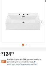 Swiss Madison mount ceramic bathroom sink