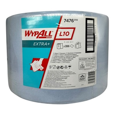 WypAll L10 Extra+ 7476 Industrie Papierrolle Blau 2000 Tücher Putztuch neu