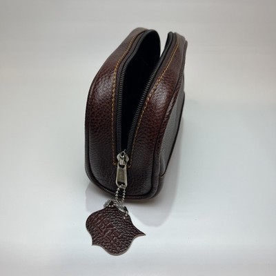 SMALL Deluxe Handmade Leather Toiletry Bag (Dopp Kit) from Parker Safety Razor