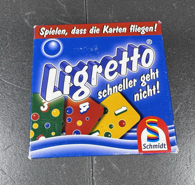 Schmidt Spiele Ligretto Blue Card Game Fast-Paced Family Game Complete 01101