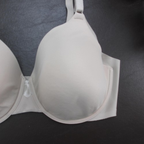 Olga by Warners Bra Womens 38DD Light Beige Underwire Smooth T-Shirt Padded Nude - Picture 4 of 11