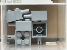 LEGO Parts - Light Bluish Gray Brick 2 x 2 Pin and Axle Hole - No 6232 - QTY 5