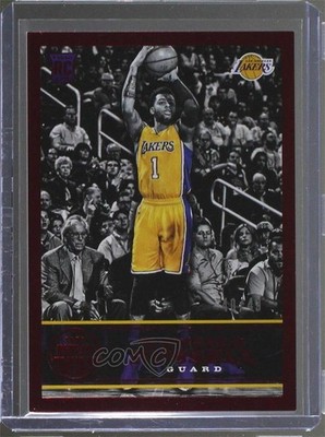 2015-16 Panini Replay Red 40/49 D'Angelo Russell #2 Rookie RC o5a