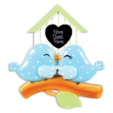 Birdhouse Couple Personalized Christmas Tree Ornament
