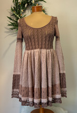 Free People Claudia Sweater Dress Boho Knit Long Sleeve, Small, NWT, MSRP $148