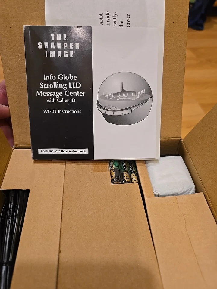 Imagen más nítida INFO GLOBO Desplazamiento Identificador de llamadas W1701 - Caja abierta Caja interna Empaquetada Foto 2 de 4