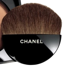Chanel Les Beiges Compact Powder Brush, Half Moon Natural Hair Travel Size, NEW