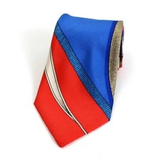 HERMES Silk Tie Scarf Pattern Used AB Rank  Business with Box