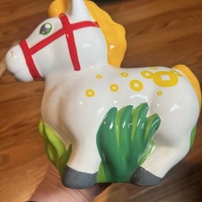 Wells Fargo 2014 Ltd Edition Year of the Horse Pony Piggy Coin Bank Ceramic