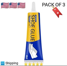 3pcs 2.03oz Strong Shoe Repair Glue - Adhesive for Leather & Sports Shoes - 60ml