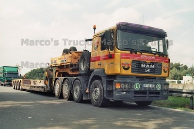 LKW Foto MAN F2000 Schwerlasttransporter Deutschland gelb KERN & SOHN ERD #n4ps
