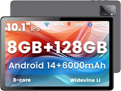 10.1 inch, Android 14 , 8GB 128G Computer , Octa Core Processor 6000mAh Batte...
