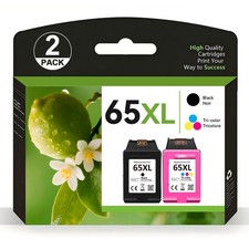 65XL 65 Ink Cartridges For HP ENVY 5010 5052 5055 Deskjet 2600 2652 3755 Printer