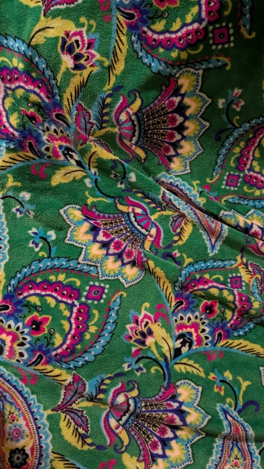 Manta Retirada Vera Bradley Verde Esmeralda Diseño Remolino 50 X 80 Foto 2 de 3