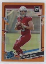 2023 Panini Donruss Optic Rated Rookie Orange Prizm /249 Clayton Tune #202 05jo