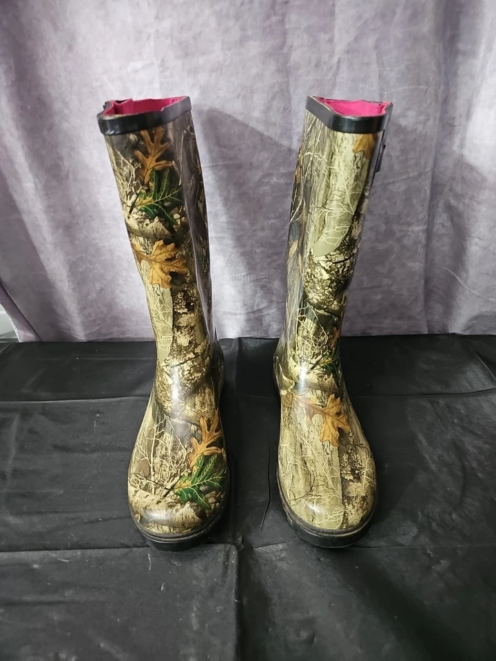 Botas Magellan Realtree Edge Mujer Goma Barro Camufladas con Forro Rosa Talla 8 Foto 2 de 4
