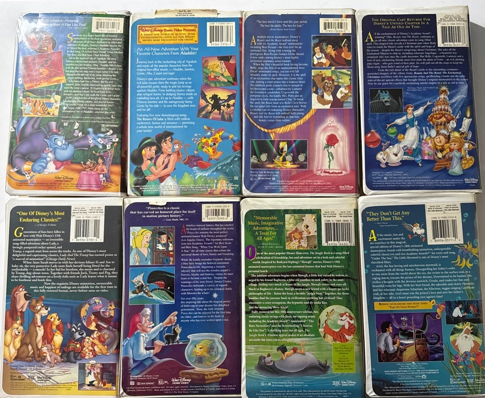 Lot of 9 Disney VHS: Masterpiece/Black Diamond & Home Video Clamshells - Image 2 of 4
