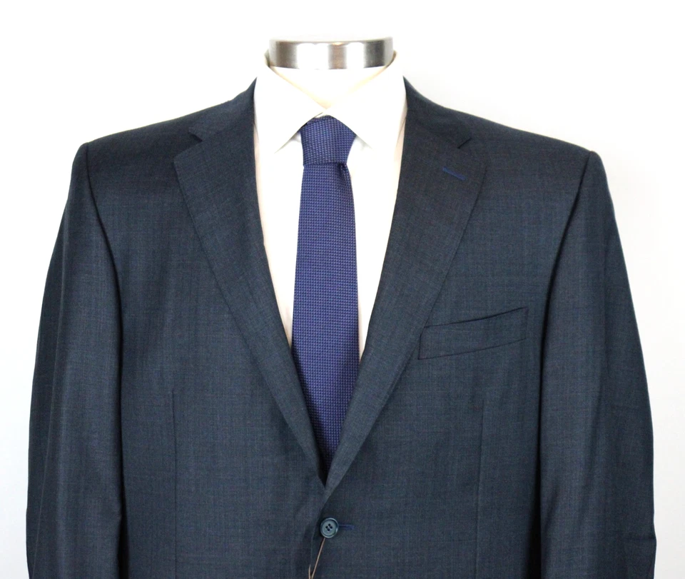 Canali Suit Jacket 46 L (56 EU) Blue-Green Wool Modern Fit Coat 13290 NWT - Image 3 of 4