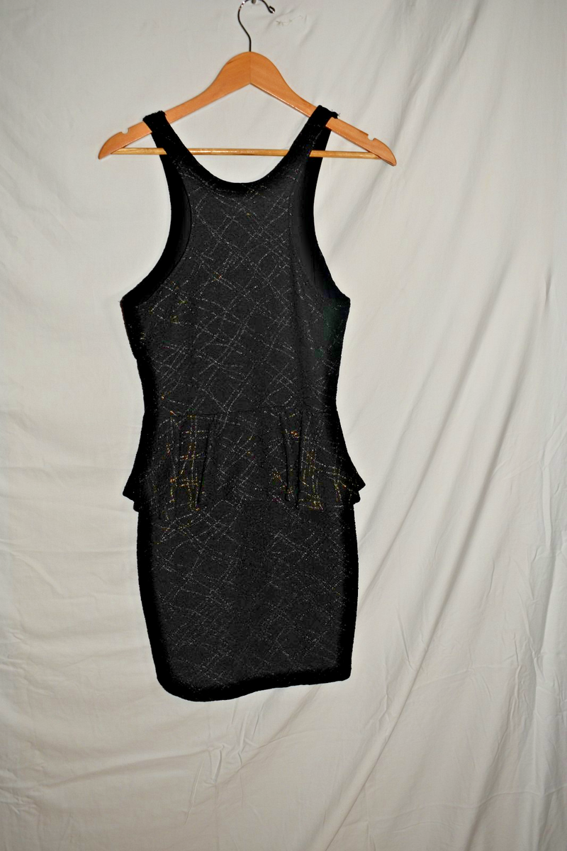 black and gold peplum dress Strapless Crystal Trim Peplum Maxi Dress Gold