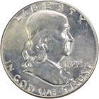 1955 Franklin Silver Half Dollar Choice BU Uncertified #327