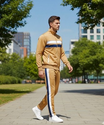 Men s Classic Jogging Tracksuit Full Zip Activewear Track Jacket & Track pants