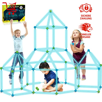 Konstruktionsspielzeug Set 140pcs Bauspielzeug für Kinder Outdoor Indoor kreativ