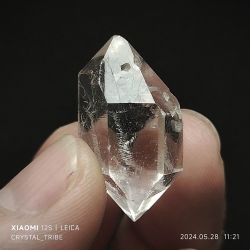 7g Natural Herkimer Diamond Quartz Crystal Double Terminating Healing 4626 - Picture 4 of 18