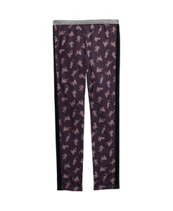 Jessica-Simpson-Cat-Party-Print-Leggings-Girls-7-16-size-L-Black-New