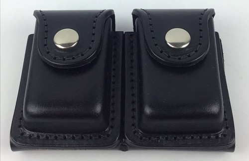 Triple B Leathercrafts Black Leather Cartridge Magazine Pouch Vintage - Picture 2 of 14