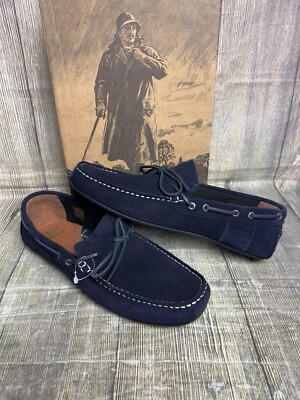 Driving Shoes Barbour Shoes Mens Blue BARBOUR ELDON LACE DRIVER