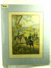 U.S ARMY - GENERALS - 1864 Chromolithograph Werner Company 1899 20x16