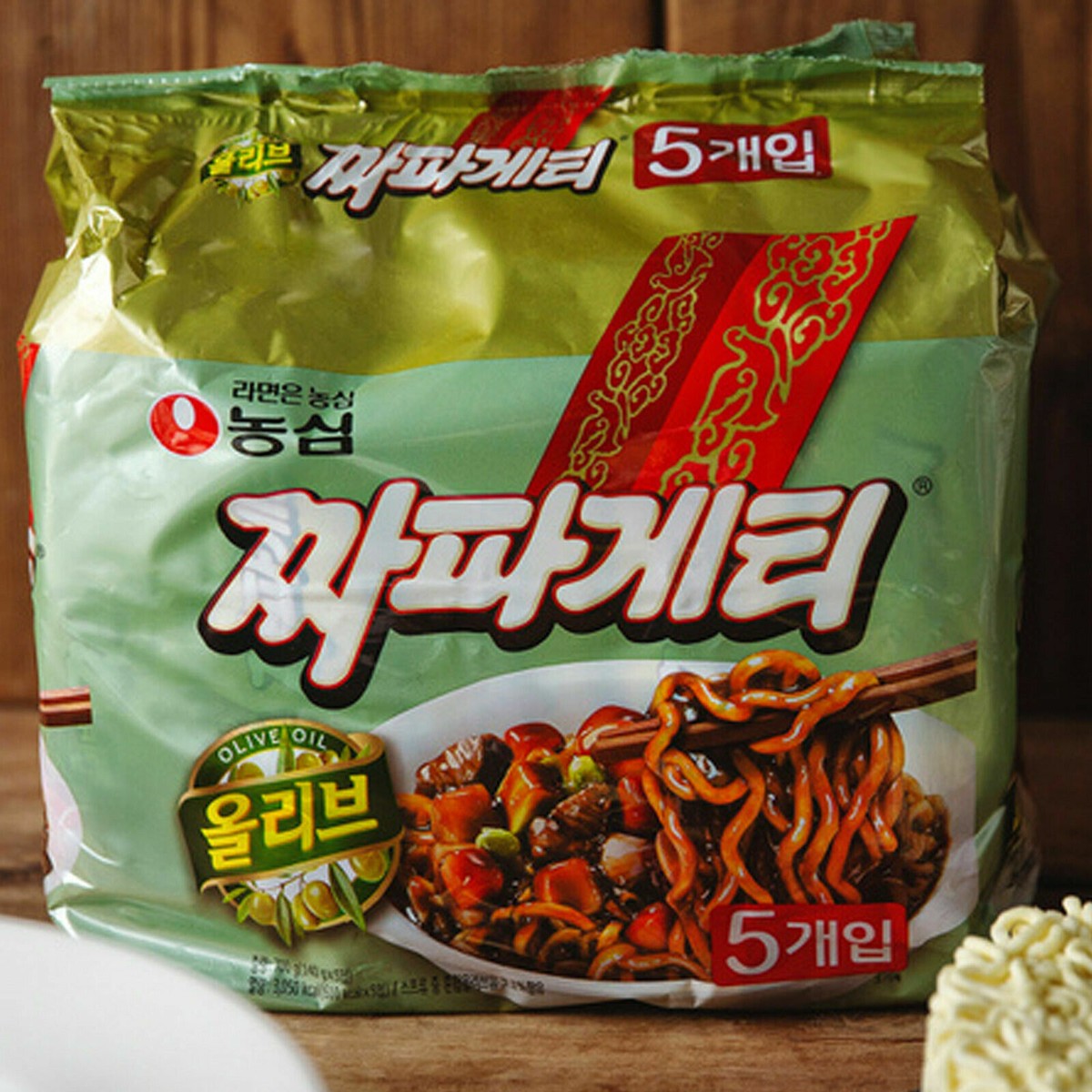 Nongshim Chapagetti Olive Oil Chajang Noddle Spagetti Ramen Korea