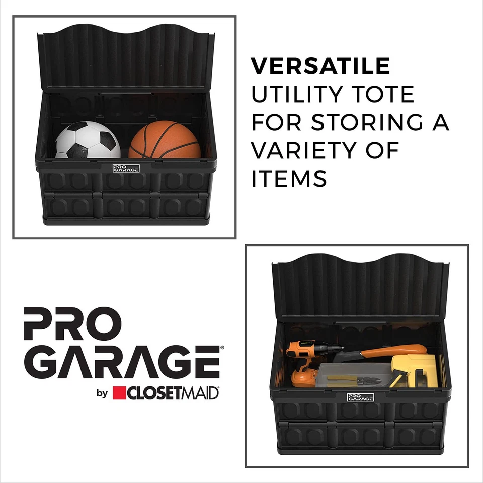 Contenedor de almacenamiento utilitario ProGarage 10848 12 cuartos negro Foto 3 de 4