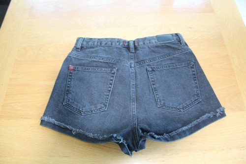 Womens Urban Outfitters Black High Waisted Denim Shorts - Size Small - Picture 7 of 8