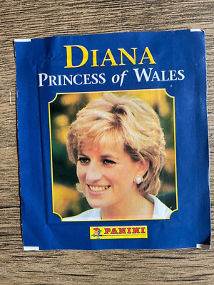 Vintage Sealed Pack Princess of Wales Diana 1997 Panini ungeöffnet Royal Family