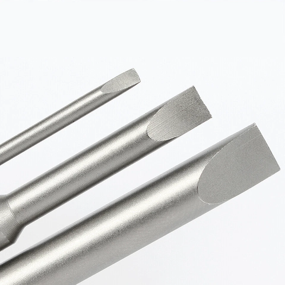Slotted Flat Head Screwdriver Bits Set Long Power Drill Bit 1.5-6mm 5mm Shank - Image 3 of 4