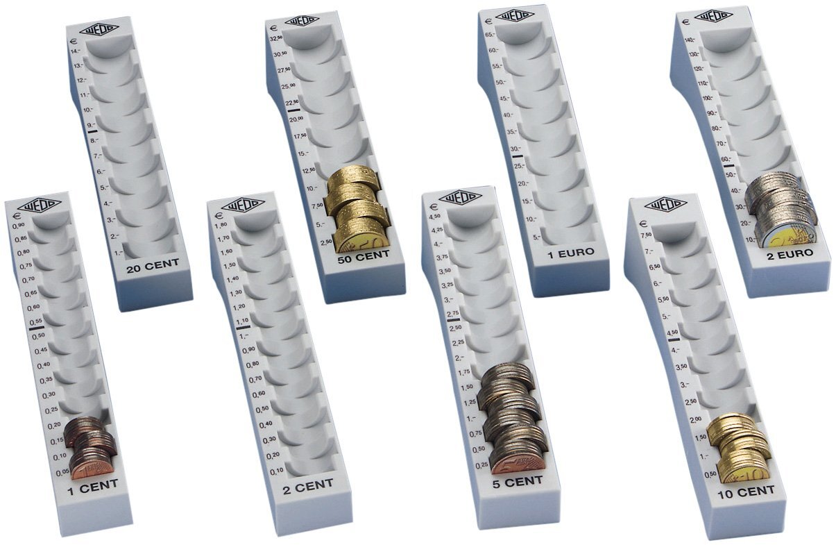 Classificatore Contamonete WEDO Eco II | Capacità 246,40€ | Grigio 328x178mm - Foto 3