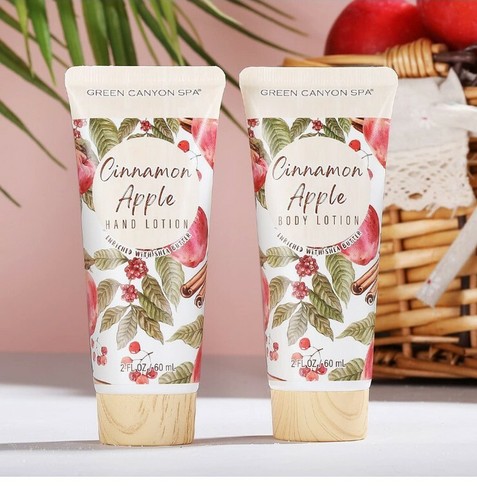 Pflegesets Bad Geschenkkorb für Frauen 11-teiliges Set von Apfel Zimt Spa Set. - Bild 4 von 7