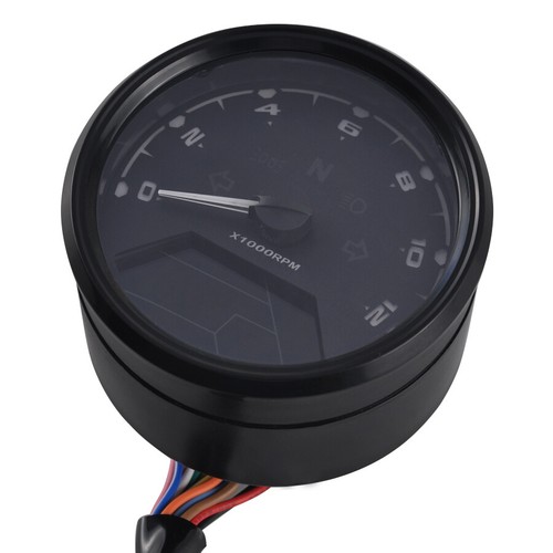 Universal Motorcycle Odometer Speedometer Tachometer 12000RPM LCD Digital Gauge - Picture 17 of 20