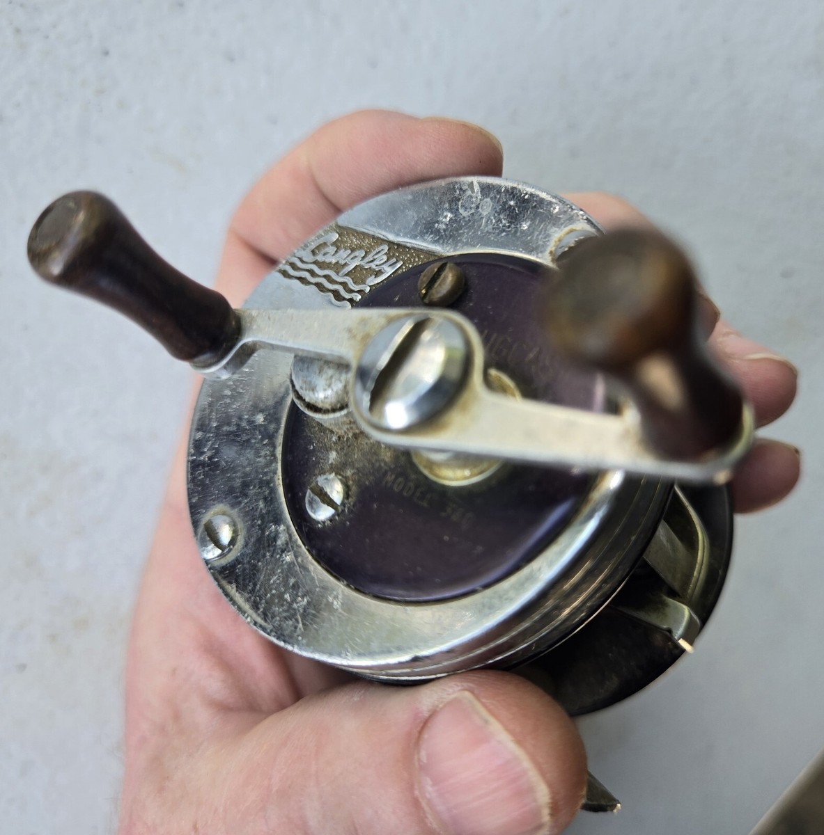 Old Vintage Langley Plug Cast Model 360 Fishing Reel