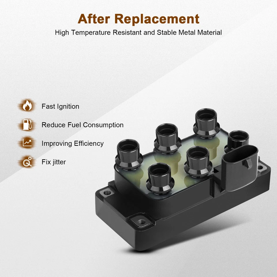 Ignition Coils & Iridium Spark Plugs For Jaguar XJ12 1995 1996 6.0L - Изображение 4 из 4