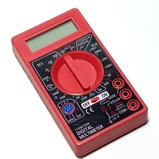 CenTech 63759 Red Portable 200mA Max 250VAC 7-Functions Digital Multimeter