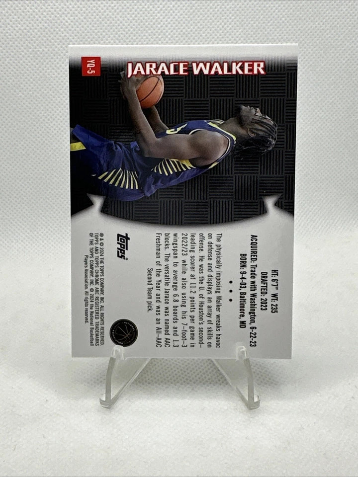 2023-24 Topps Chrome #YQ5 Jarace Walker (RC) (Youthquake) - Image 2 of 2
