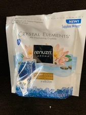 Renuzit CRYSTAL ELEMENTS SAPPHIRE WATER Air Freshener Refill AUTHENTIC HTF