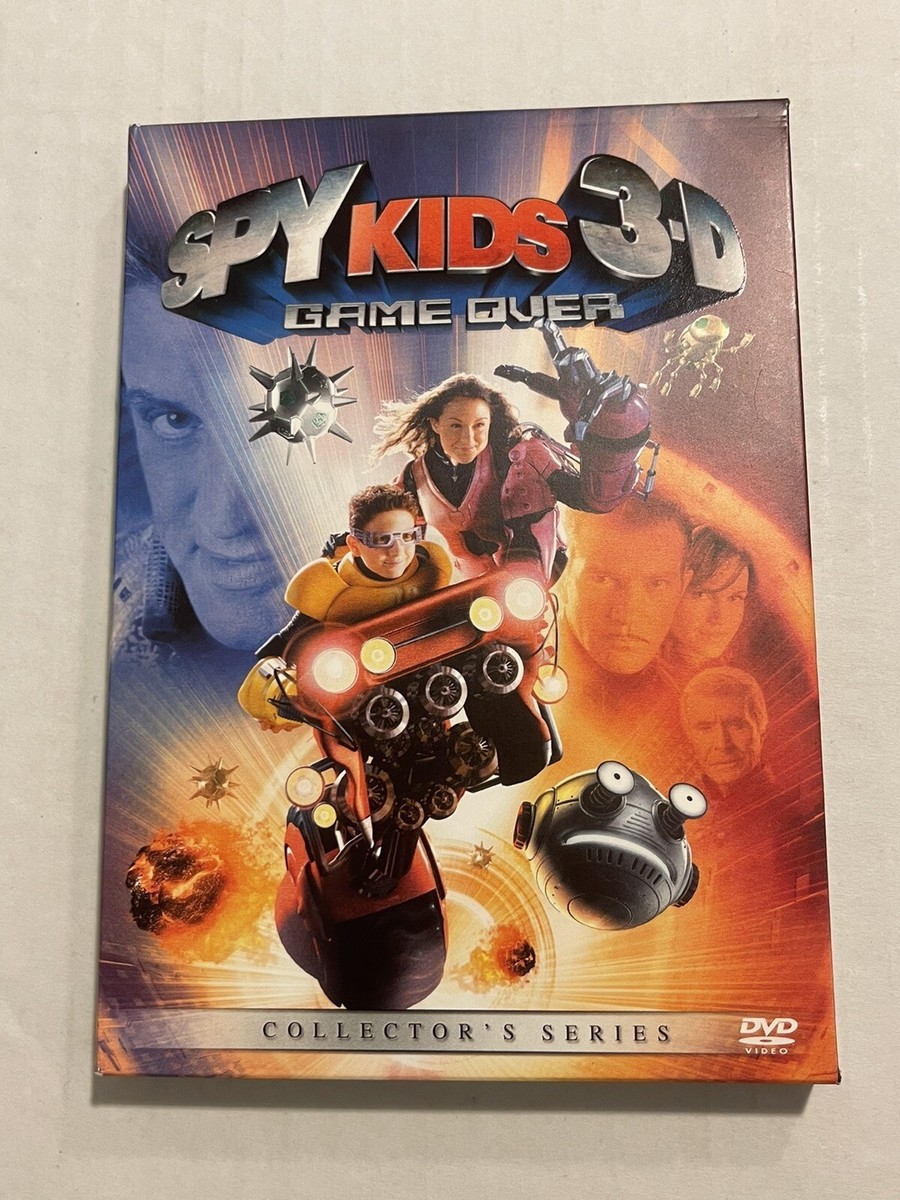 Spy Kids 3D: Game Over - 2 Pairs Of Glasses (DVD, 2004, 2-D